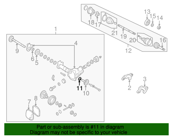 OEM Side R200 Differential Seal 1979-83 (280ZX)