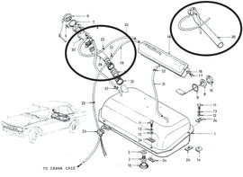 Reproduction Fuel Filler Hose 1968-73 (510) 2 and 4 Door Only
