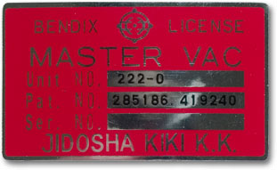 Master Vac Decal 1970-72 (240Z)