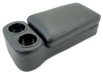Carbon Fiber Look Console Arm Rest and Cup Holder 1970-83 (240Z / 260Z / 280ZX)