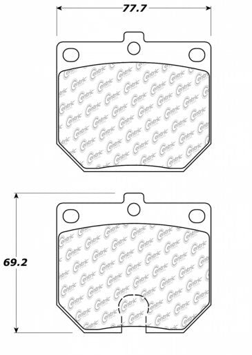 Front Posi-Quiet Ceramic Brake Pads 1970-78 (240Z / 260Z / 280Z) 1978-79 (620) 1980-82 (720)