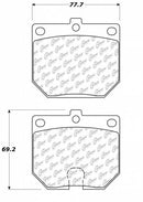 Front Posi-Quiet Ceramic Brake Pads 1970-78 (240Z / 260Z / 280Z) 1978-79 (620) 1980-82 (720)-3